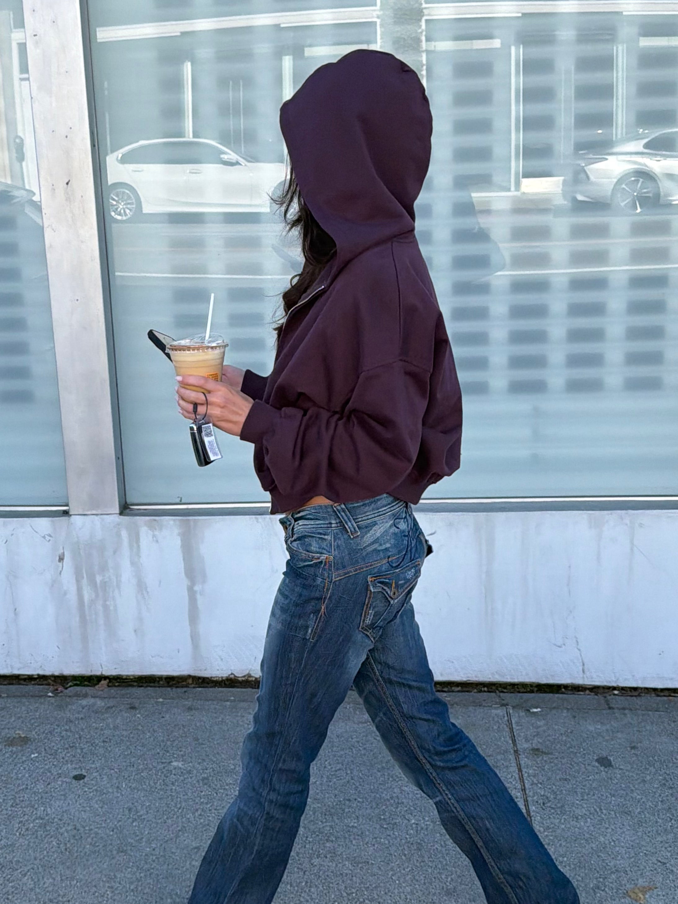 Everyday Zip Hoodie - Plum