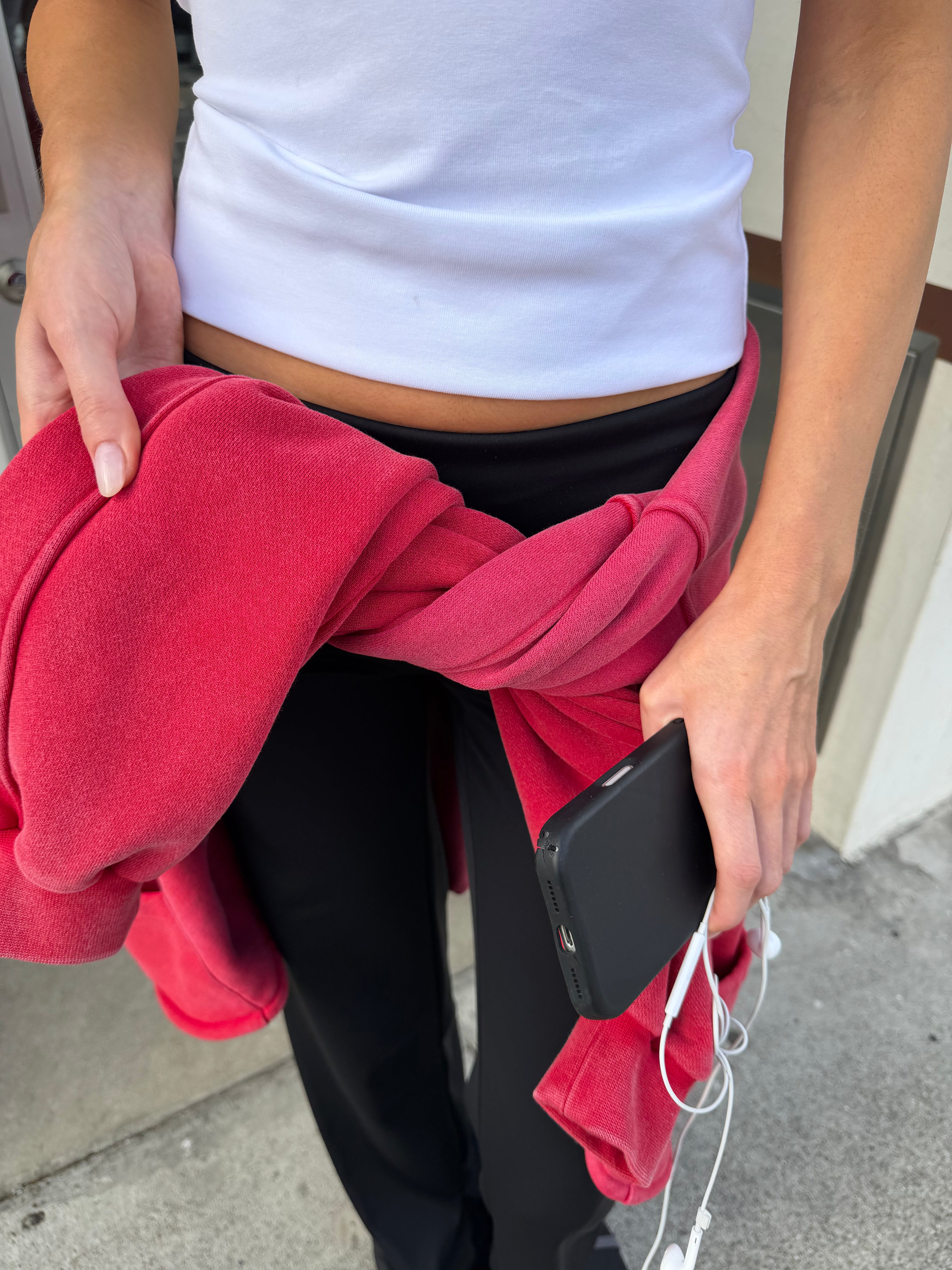Vintage Wash Hoodie - Red