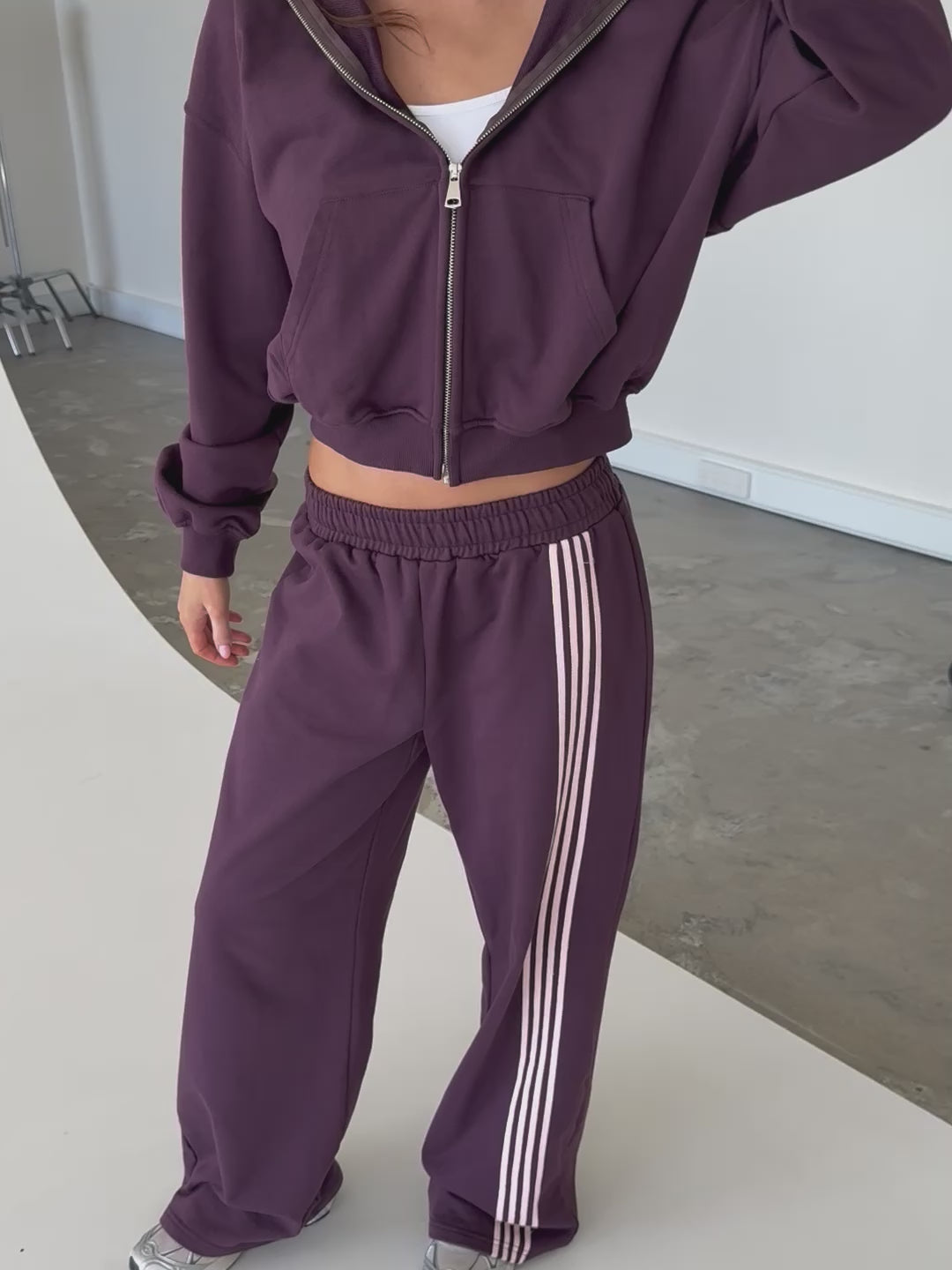 Load video: Tracksuit Set - Plum